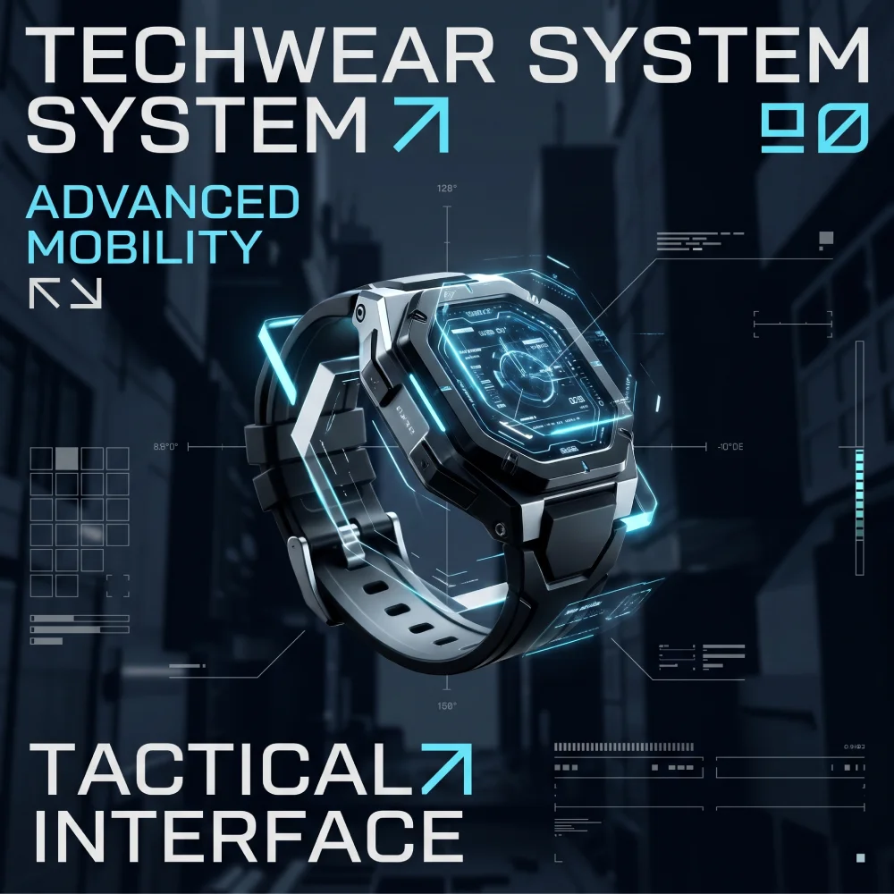 Techwear UI Aesthetic